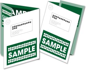 巻三つ折圧着DM