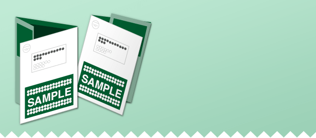 巻三つ折圧着DM